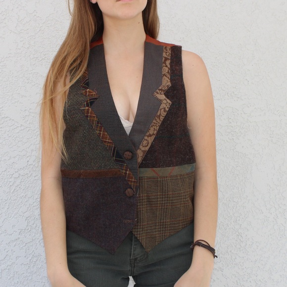 Vintage Wool Fall Vest by Mary Flanagan - Picture 3 of 6
